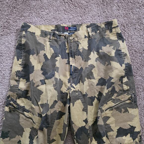 Vintage Liberty Camo Pants Mens 38x32 Cargo Rip Stop USA Hunting Baggy Woodland - Picture 2 of 11